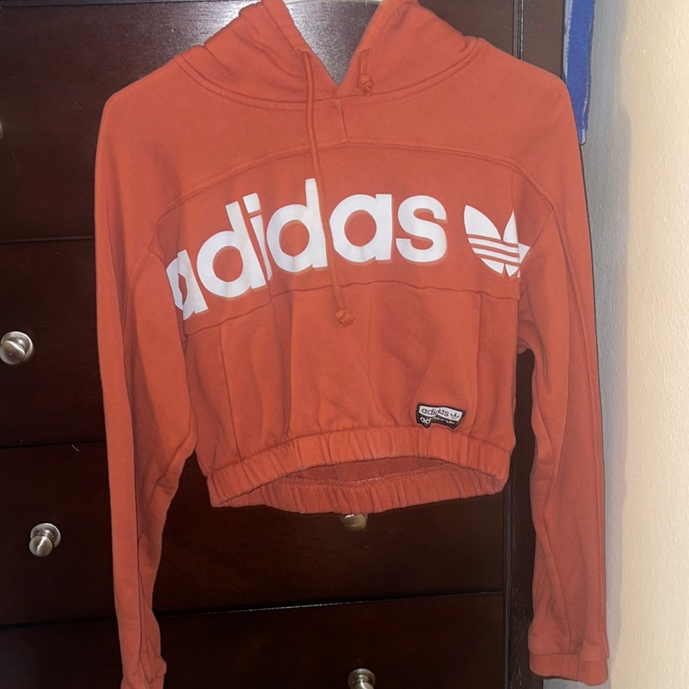 S Adidas Cropped Hoodie